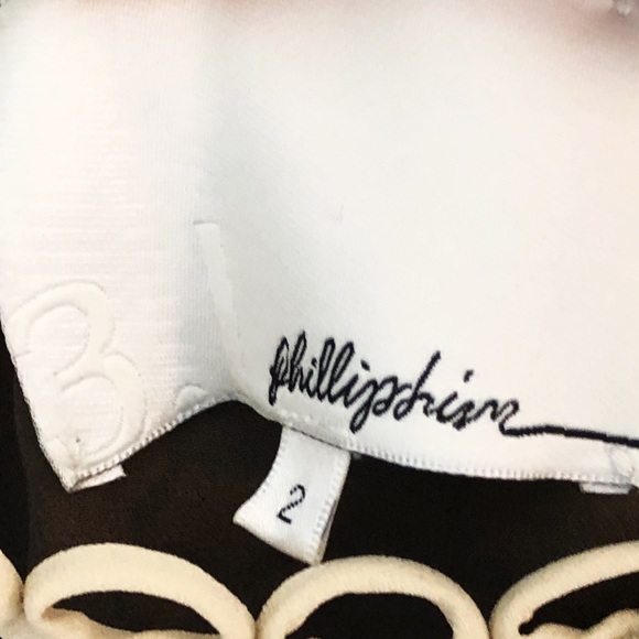 3.1 Phillip Lim Brown Blouson Silk Weave Dress - Picture 6 of 7